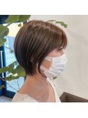 小顔◎簡単スタイリング丸みショート