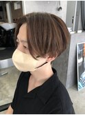 メンズセンターパート