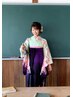 ＊卒業袴、着付けのみ 7700円【早朝料別途】