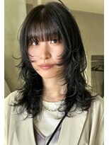 ハウ 心斎橋(how)&nbsp;ロング顔周りレイヤーカット小顔カット艶髪20代30代40代