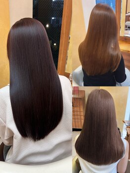 ファーレンピュア(FAHREN PURE)の写真/酸熱トリートメントでうる艶髪があなたのもとに！髪質改善で美髪ヘアにいたします♪