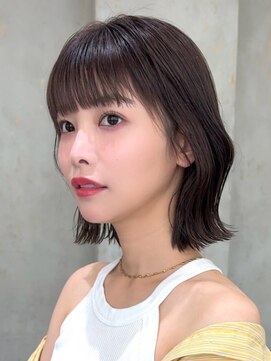 ハローバイシー 仙台(Hello by Sea) 韓国風レイヤーカット×くびれ外ハネボブ[仙台]髪質改善顔周り