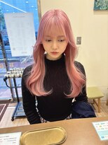 モリオフロムロンドン 大宮店(morio from London)&nbsp;morio坪井】ケアブリーチ ×ホワイトピンク