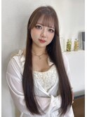 韓国風ヘア×ブラウンカラー