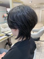 アッシュ 仙川店(Ash)&nbsp;フェザーパーマセンターパート韓国ニュアンスパーマショート