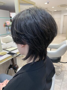 アッシュ 仙川店(Ash) フェザーパーマセンターパート韓国ニュアンスパーマショート