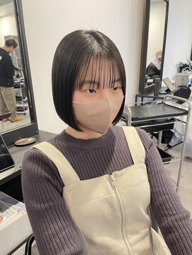 ナンバー(number+) 20代30代小顔ボブショートカット