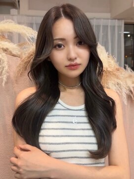 ユニ 表参道(uni) #43/韓国/韓国風/レイヤーカット/後れ毛/くびれヘア/前髪/表参道