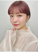 まるみショートヘア/シアーピンク