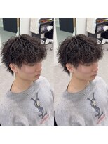 ブライト(BRIGHT)&nbsp;マッシュ無造作パーマシャドウパーマ