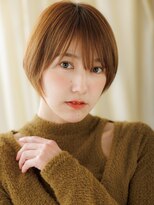 カバーヘア ブリス 大宮西口(COVER HAIR bliss)&nbsp;カーキベージュ細めハイライトひし形小顔ショートZ大宮20代30代