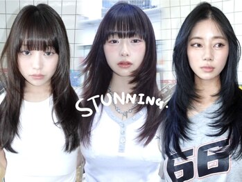 STUNNING.渋谷/レイヤーカット/前髪カット/メンズカット/ブリーチ/学割【スタニング】