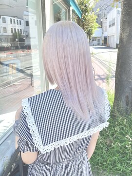 アロハナ 津店(ALOHANA) ハイトーンブリーチホワイトカラー！ミディアムレイヤーカット