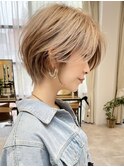 【30代40代50代】大人女性人気くびれショート/小顔/ハイトーン