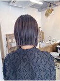 切りっぱなしボブ/ぱつっとボブ/外はねボブ/髪質改善ストレート
