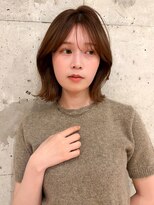 ガーデンヨコハマ(GARDEN YOKOHAMA)&nbsp;ミディアムレイヤーボブ　大人ガーリー　ミクルティーブラウン