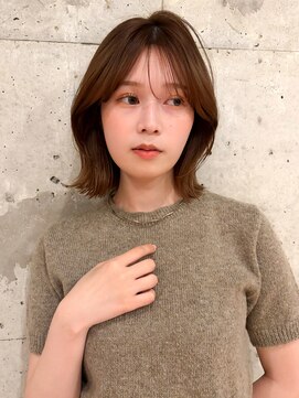 ガーデンヨコハマ(GARDEN YOKOHAMA) ミディアムレイヤーボブ 大人ガーリー ミクルティーブラウン