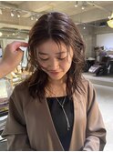 透明感カラー　顔まわりカット　似合わせカット