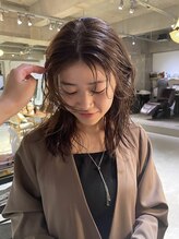 リチウム(LITHIUM...) 透明感カラー 顔まわりカット 似合わせカット