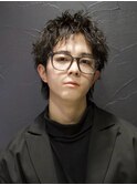 スパイキーショート×ツイストスパイラルパーマ×大人men's