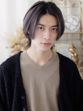 カバーヘア ブリス 志木南口駅前店(COVER HAIR bliss) ナチュラルセンターパート小顔ハッシュカットa志木20代30代40代