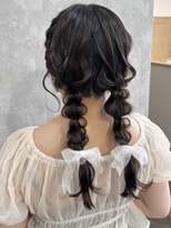ランガリ ヘアアンドスパ(Rangali Hair&Spa) 【別府 Rangali】ツインヘアアレンジ、編み込みヘア
