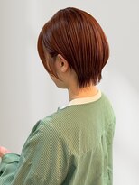 ベルバイグロー(belle by grow)&nbsp;ショートボブ ショートカット オレンジブラウン ブリーチ