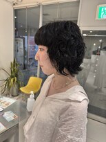 ステラ ヘア デザイン サロン(STELLA hair design salon)&nbsp;クシャっとパーマ×レイヤーボブ 【由比藤】