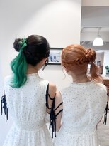 チュール バイ ラランジェ 横川店(ture by LARANJE)&nbsp;お揃いクラゲヘアー