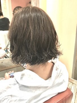 ネオリーブ コパン 鶴見店(Neolive copain) 切りっぱなしボブ×ナチュラルウェーブ neolivecopain