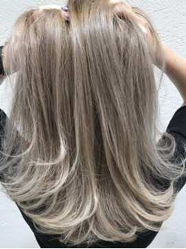 シエル 八王子店(CIEL) 【ダブルカラー】ハイトーン×外ハネで個性的甘辛スタイル☆