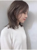 スモーキーアッシュ_暗めカラーグランマッシュデザインカラー