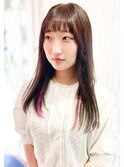 韓国風ストレートヘア
