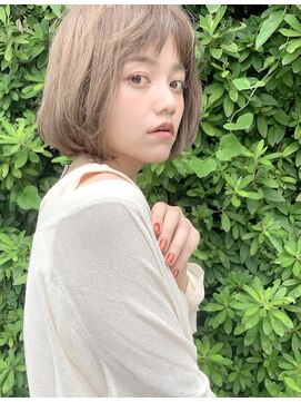 ソイルバイロミー(soil by ROMMY) ボブ ショート 大人ショート ベージュ/横浜髪質改善