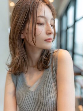 エースハバナ 渋谷(1 HAVANA) 透明感カラー/ブラウンカラー/センター分け/イルミナ/ナチュラル