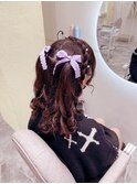 あみかちゅハーフツイン/梅田ヘアセット