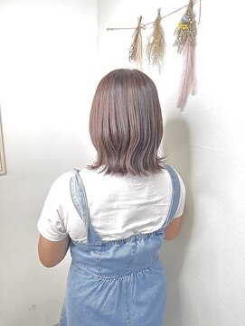 トリニティ 本厚木(trinity) モカブラウン切っぱなしボブ本厚木