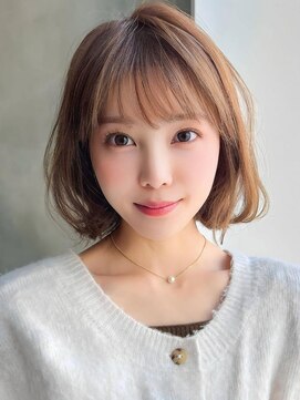 アグ ヘアー シフォン 淡路店(Agu hair chiffon) 《Agu hair》ふんわり韓国風ボブ×numberA.トリートメントオイル