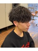 波巻きツイストパーマ