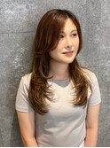 前髪なしロングレイヤー/ハッシュカット