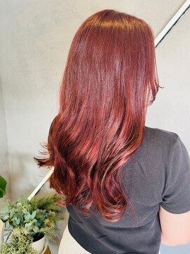 ミック ヘアアンドメイク アップ 駒込店(miq Hair&Make up) チェリーレッド
