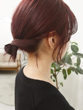 キー(kii) 赤髪/ヘアアレンジ/福岡/20代/30代