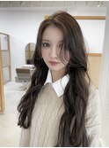 ブリーチなしwカラー×ミルクティー　レイヤーカット