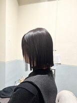 フレーム へアアンドトリートメント 天王寺北口店(FRAME)&nbsp;縮毛矯正×切りっぱなしボブ