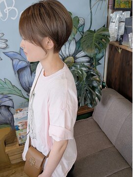 バンビ プライベート サロン(Bambi private salon) 襟足スッキリ耳かけショート*アッシュベージュカラー*Bambi松平