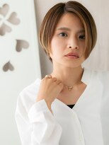 カバーヘア ブリス 大宮西口(COVER HAIR bliss)&nbsp;□外国人風細めハイライトかきあげ丸みショート416大宮20代30代