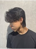 NEXTNEO石井/センターパートウルフ/曲がる縮毛矯正／静岡メンズ