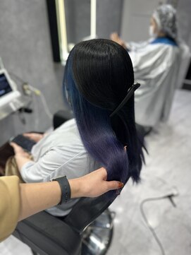 シーエスメイドバイシャチュー 栄店(CS made by SHACHU) インナーカラー/ブルー/パープル/グレー