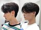 カルム(kalm)の写真/【洗練されたセンターパート】毛流れ・綺麗な横顔のシルエットを演出するメンズカットで作るセンターパート