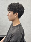 センターパートニュアンスパーマルーズパーマラフパーマ群馬太田